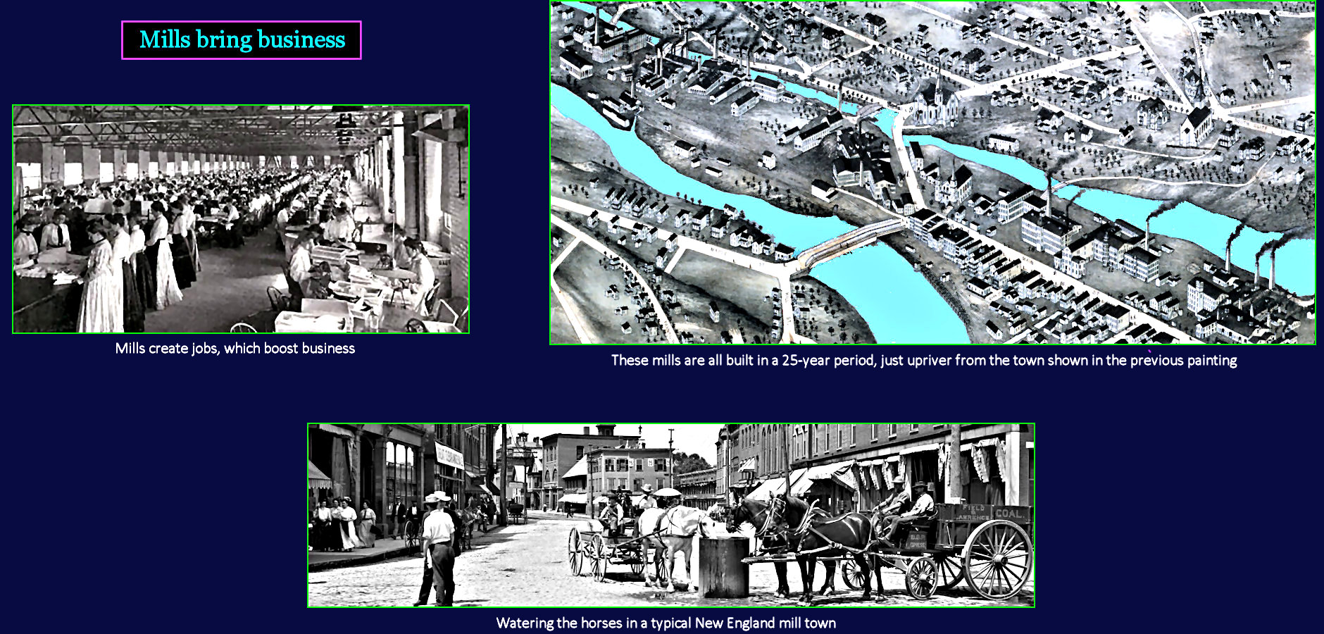 Mill towns and jobs, 1910